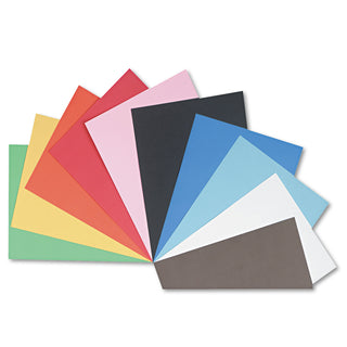 Pacon® Construction Paper, 76 lbs., 18 x 24, Assorted, 50 Sheets/Pack (PAC103095)