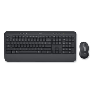 Logitech® Signature MK650 Wireless Keyboard and Mouse Combo for Business, 2.4 GHz Frequency/32 ft Wireless Range, Graphite (LOG920010909)