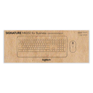 Logitech® Signature MK650 Wireless Keyboard and Mouse Combo for Business, 2.4 GHz Frequency/32 ft Wireless Range, Graphite (LOG920010909)