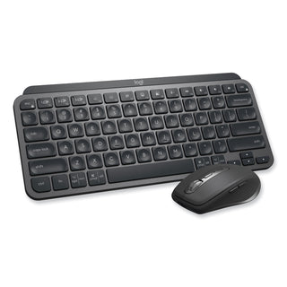 Logitech® MX Keys Mini Combo for Business Wireless Keyboard and Mouse, 2.4 GHz Frequency/32 ft Wireless Range, Graphite (LOG920011048)