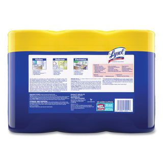 LYSOL® Brand Disinfecting Wipes, 7 x 8, Lemon and Lime Blossom, 80 Wipes/Canister, 3 Canisters/Pack (RAC84251PK) (RAC84251)