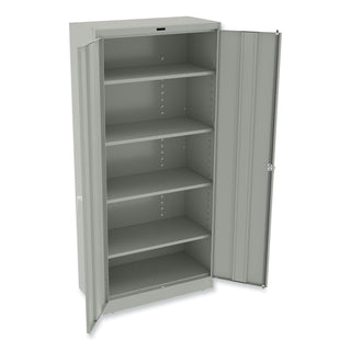 Tennsco 78" High Deluxe Cabinet, 36w x 18d x 78h, Light Gray (TNN1870LGY)