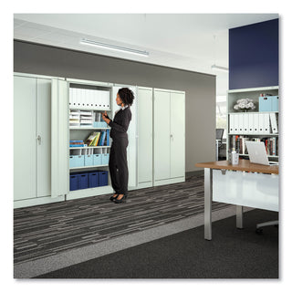 Tennsco 72" High Standard Cabinet (Assembled), 30 x 15 x 72, Black (TNN7215BLK)