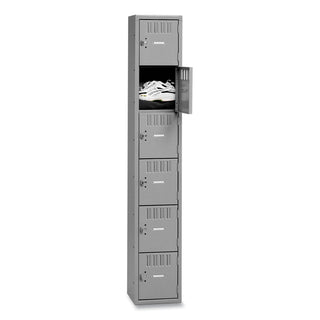 Tennsco Box Compartments Steel Lockers, Single Stack, Medium Gray (TNNBS6121812AMG)