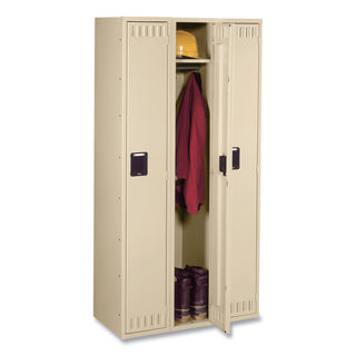 Tennsco Single Tier Three Locker Unit, 36w x 18d x 72h, Sand (TNNSTS121872CSD)