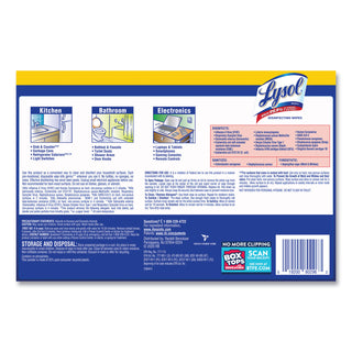 LYSOL® Brand Disinfecting Wipes, 7 x 8, Lemon and Lime Blossom, 80 Wipes/Canister, 2 Canisters/Pack (RAC80296PK) (RAC80296PK)