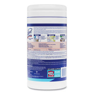 LYSOL® Brand Disinfecting Wipes, 7 x 8, Crisp Linen, 80 Wipes/Canister, 6 Canisters/Carton (RAC89346CT)