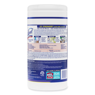 LYSOL® Brand Disinfecting Wipes, 7 x 8, Early Morning Breeze, 80 Wipes/Canister, 6 Canisters/Carton (RAC89347CT)