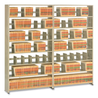 Tennsco Snap-Together Open Shelving Add-On, 48" x 12", 6 Shelves, Beige (TNN128848ACSD)