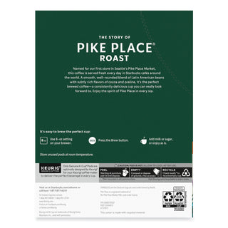 Starbucks® Pike Place Coffee K-Cups Pack, 24/Box (SBK011111156) (SBK011111156)