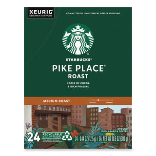 Starbucks® Pike Place Coffee K-Cups Pack, 24/Box, 4 Box/Carton (SBK011111156CT)