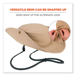 ergodyne® Chill-Its 8936 Lightweight Mesh Paneling Ranger Hat, Large/X-Large, Khaki (EGO12599)