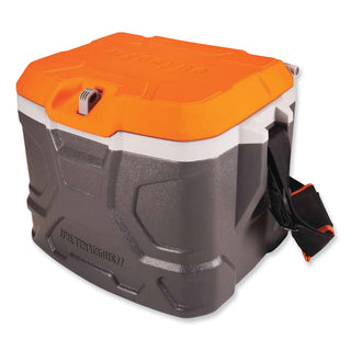 ergodyne® Chill-Its 5170 17-Quart Industrial Hard Sided Cooler, Orange/Gray (EGO13170)