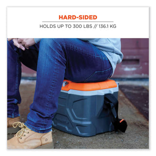 ergodyne® Chill-Its 5170 17-Quart Industrial Hard Sided Cooler, Orange/Gray (EGO13170)