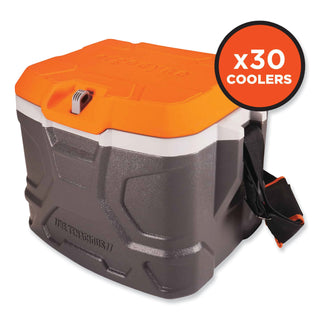 ergodyne® Chill-Its 5170 17-Quart Industrial Hard Sided Cooler, Orange/Gray, 30/Pallet (EGO13172)