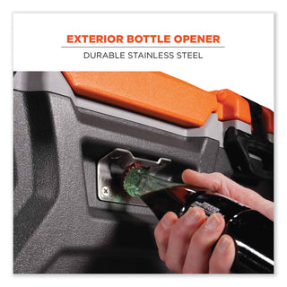 ergodyne® Chill-Its 5171 48-Quart Industrial Hard Sided Cooler, Orange/Gray, 20/Pallet (EGO13173)