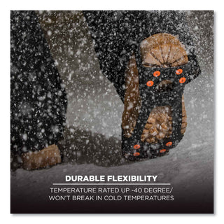 ergodyne® Trex 6300 One Piece Slip-on Ice Cleats, X-Large, Black, Pair (EGO16755)