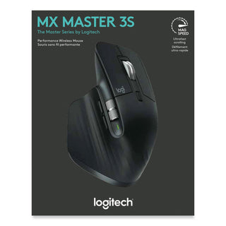 Logitech® MX Master 3S Performance Wireless Mouse, 2.4 GHz Frequency/32 ft Wireless Range, Right Hand Use, Black (LOG910006556)