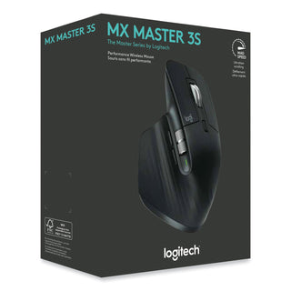 Logitech® MX Master 3S Performance Wireless Mouse, 2.4 GHz Frequency/32 ft Wireless Range, Right Hand Use, Black (LOG910006556)