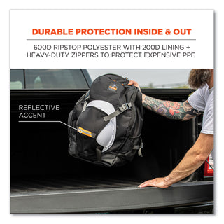 ergodyne® Arsenal 5188 PPE Jobsite Backpack, 7 x 15 x 20, Black (EGO13188)
