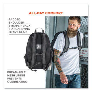 ergodyne® Arsenal 5188 PPE Jobsite Backpack, 7 x 15 x 20, Black (EGO13188)