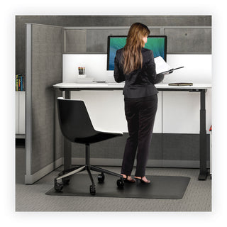 deflecto® Ergonomic Sit Stand Mat, 60 x 46, Black (DEFCM24442BLKSS) (DEFCM24442FBKSS)