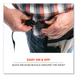 ergodyne® Arsenal 5706 13-Pocket Waist Apron, 13 Compartments, 23 x 9, Canvas, Gray (EGO13695)