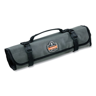 ergodyne® Arsenal 5870 Tool Roll-Up, 25 Compartments, 27 x 14.5, Polyester, Gray (EGO13770)