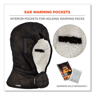ergodyne® N-Ferno 6952 3Layer Quilt Shoulder Winter Liner, Foam/Polyester/Sherpa, One Size Fits Most, Black (EGO16952)