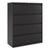 Alera® Lateral File, 4 Legal/Letter-Size File Drawers, Black, 42" x 18" x 52.5" (ALEHLF4254BL)