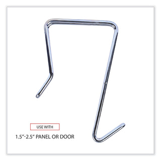 Alera® Single Sided Partition Garment Hook, Silver, Steel, 2/PK (ALECH1SR)