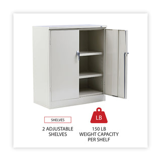 Alera® Assembled 42" High Storage Cabinet, w/Adjustable Shelves, 36w x 18d, Putty (ALE84106)