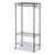 Alera® Wire Shelving Garment Rack, 30 Garments, 36w x 18d x 75h, Black (ALEGR363618BL)