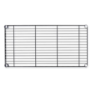 Alera® Wire Shelving Garment Rack, 30 Garments, 36w x 18d x 75h, Black (ALEGR363618BL)
