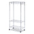 Alera® Wire Shelving Garment Rack, 30 Garments, 36w x 18d x 75h, Silver (ALEGR363618SR)