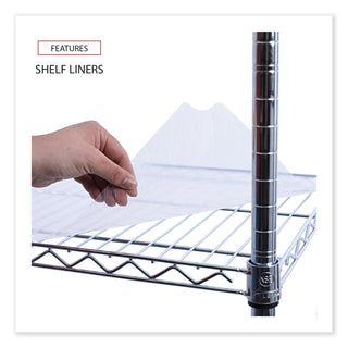Alera® Wire Shelving Garment Rack, 30 Garments, 36w x 18d x 75h, Silver (ALEGR363618SR)