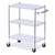 Alera® 3-Shelf Wire Cart with Liners, 34.5w x 18d x 40h, Silver, 600-lb Capacity (ALESW333018SR)