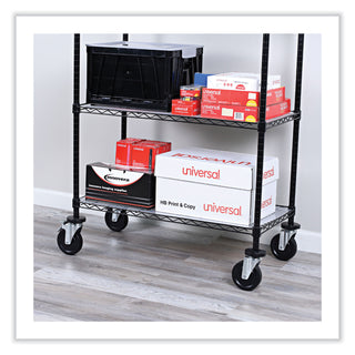 Alera® Optional Casters For Wire Shelving, 600 lbs/Caster, Gray, 4/Set (ALESW590004)