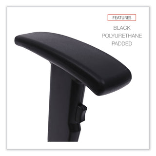 Alera® Height Adjustable T-Arms, Interval and Essentia Series Chairs/Stools, Black (ALEIN49AKA10B)