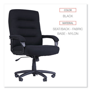 Alera® Kesson Series High-Back Office Chair, Supports up to 300 lbs., Black Seat/Black Back, Black Base (ALEKS4110)
