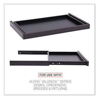 Alera® Valencia Series Center Drawer, 24.5w x 15d x 2h, Espresso (ALEVA312414ES)