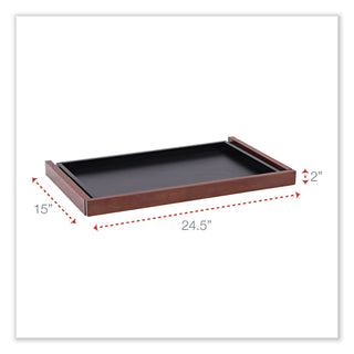 Alera® Valencia Series Center Drawer, 24.5w x 15d x 2h, Medium Cherry (ALEVA312414MC)