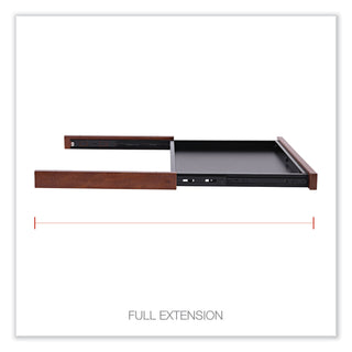 Alera® Valencia Series Center Drawer, 24.5w x 15d x 2h, Medium Cherry (ALEVA312414MC)