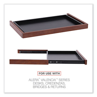 Alera® Valencia Series Center Drawer, 24.5w x 15d x 2h, Medium Cherry (ALEVA312414MC)