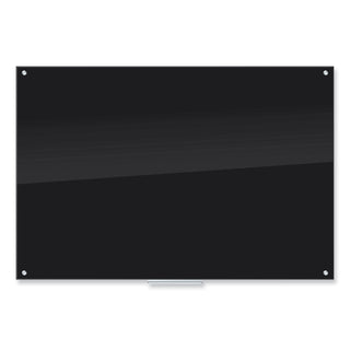 U Brands Black Glass Dry Erase Board, 70 x 47 (UBR173U0001)