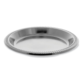 Pactiv Evergreen Meadoware Impact Plastic Dinnerware, Plate, 10.25" dia, Black, 500/Carton (PCTMI10EY)