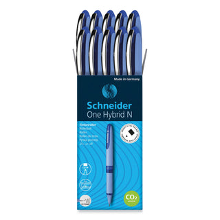 Schneider® One Hybrid N Roller Ball Pen, Stick, Extra-Fine 0.3 mm, Blue Ink, Blue Barrel, 10/Box (RED183403)