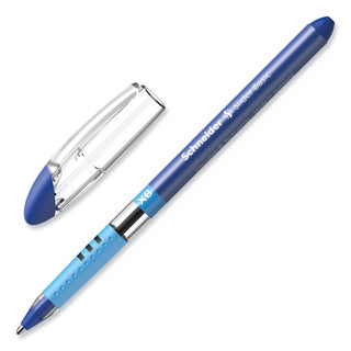 Schneider® Slider Basic Ballpoint Pen, Stick, Extra-Bold 1.4 mm, Blue Ink, Blue Barrel, 10/Box (RED151203)