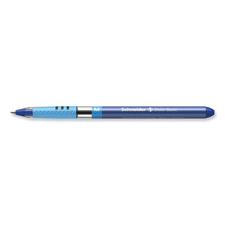 Schneider® Slider Basic Ballpoint Pen, Stick, Medium 0.8 mm, Blue Ink, Blue Barrel, 10/Box (RED151103)