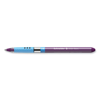 Schneider® Slider Basic Ballpoint Pen, Stick, Extra-Bold 1.4 mm, Violet Ink, Violet Barrel, 10/Box (RED151208)